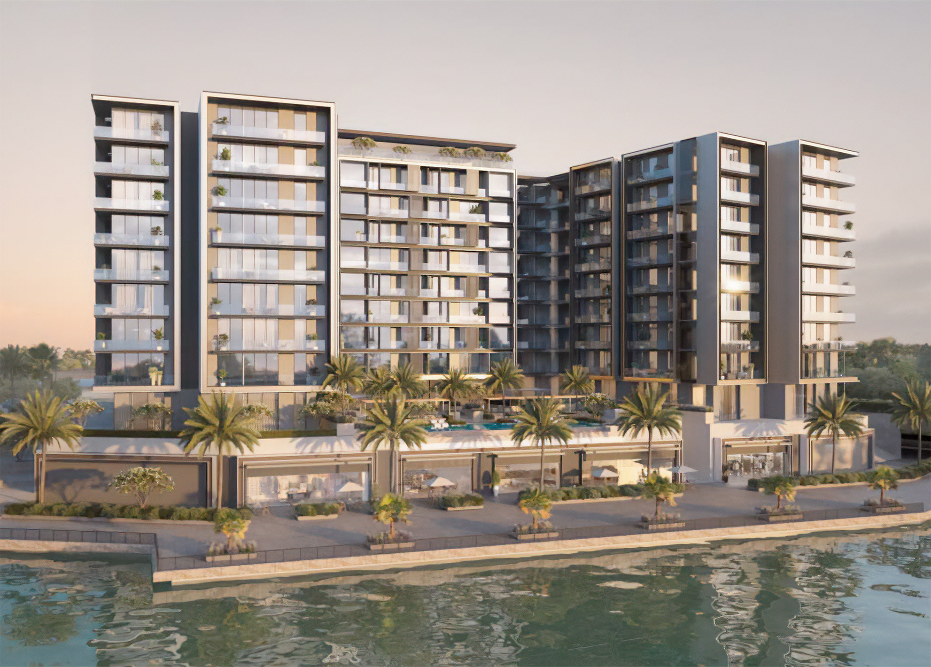 The Meriva Collection by Ellington, architectural render, Dubai Islands